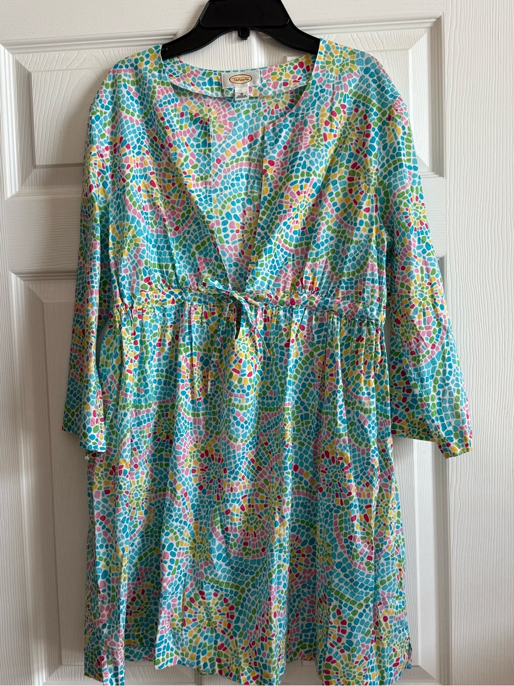 Talbots Mosaic Print Swim Coverup ~ Medium